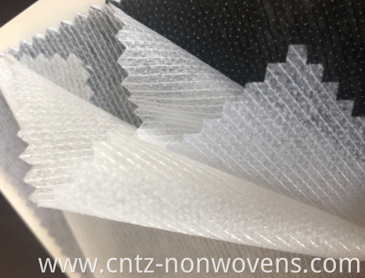 GAOXIN Polyester Stocklot Nonwoven Fusible Interlining for Shirts